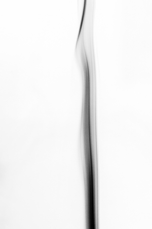 Smoke on black backgroundの写真素材