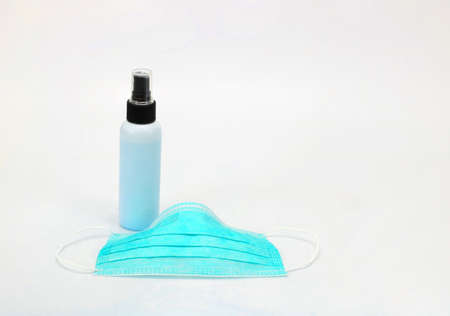 alcohol spray, Mask Protect  on white background , isolatedの写真素材