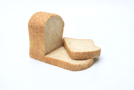 sliced bread on white background, isolated, stackの写真素材