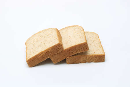 sliced bread on white background, isolated, stack, layの写真素材