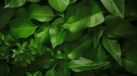 blur of green leave on green color backgroundの素材