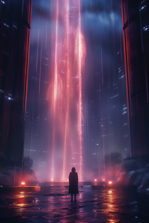 A photography of futuristic technology background, technology conceptの素材