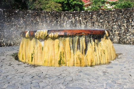 Hot springs in Thai, south of Thailand の写真素材