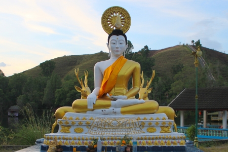 Buddha statue in thai , South of Thailand の写真素材