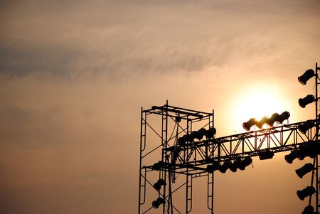 sunset on the state.の写真素材