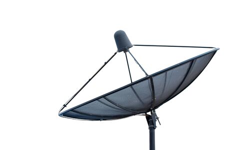 Satellite dish isolate on the white.の写真素材