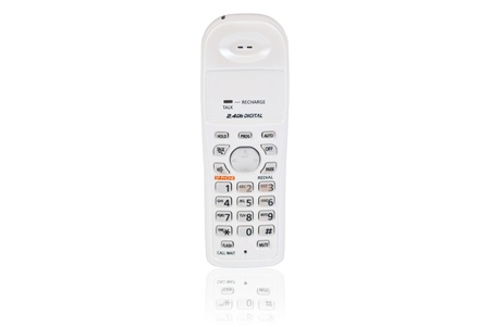 Telephone isolate on the white.の写真素材