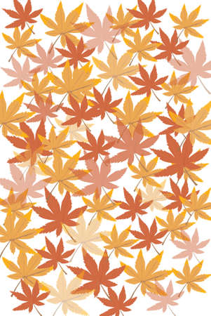 Brown leaf illustration background.の写真素材