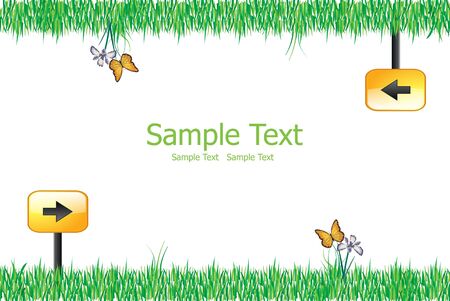 Grass illustration background.の写真素材