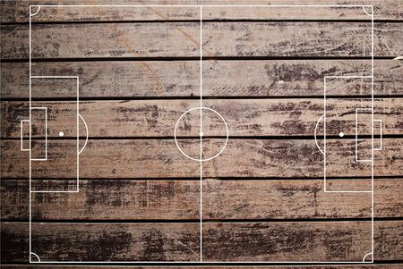 Soccer field texture with old wood texture.の写真素材