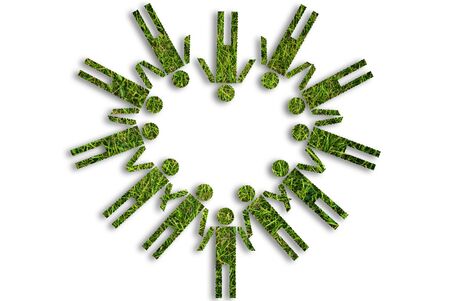 Vintage people symbol heart isolate on the white.の写真素材