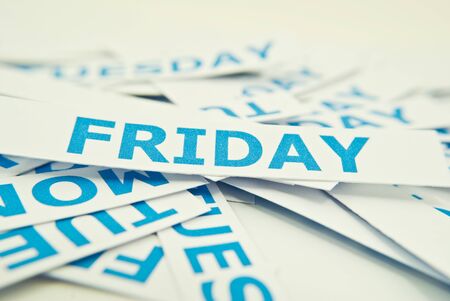 Friday word texture background.