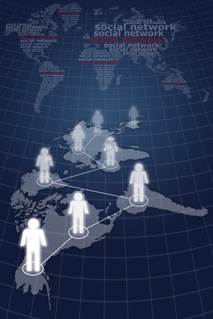 Social network communication.の写真素材