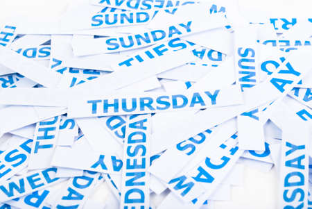 Thursday word texture background.の写真素材