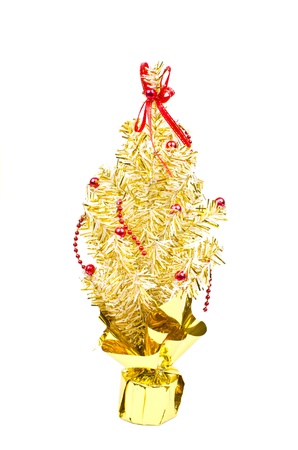Gold Christmas tree.の写真素材