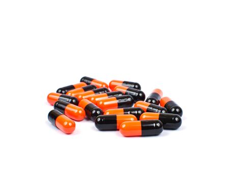 Many medicine isolated on the white.の写真素材