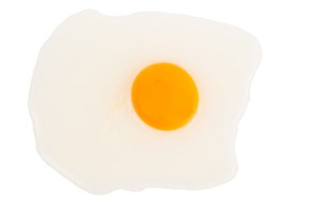 Fresh egg isolated on the white.の写真素材
