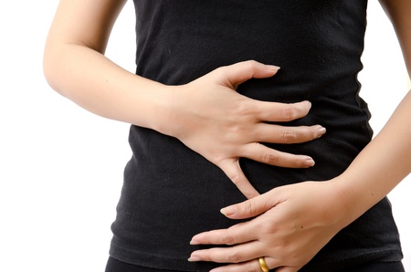 Woman Suffering From Abdominal Pain の写真素材