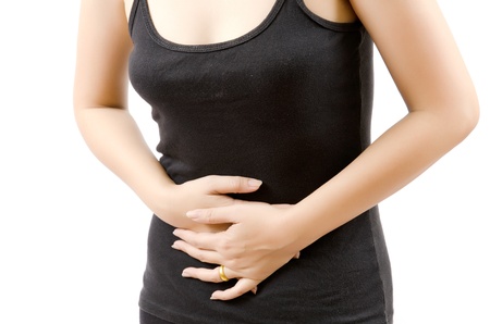 Woman Suffering From Abdominal Pain の写真素材
