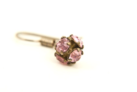 Earring Isolated on the white background 