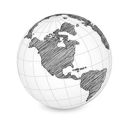 World Map Earth Globe のイラスト素材