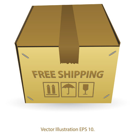 Box Paper Vector Illustration EPS 10 のイラスト素材