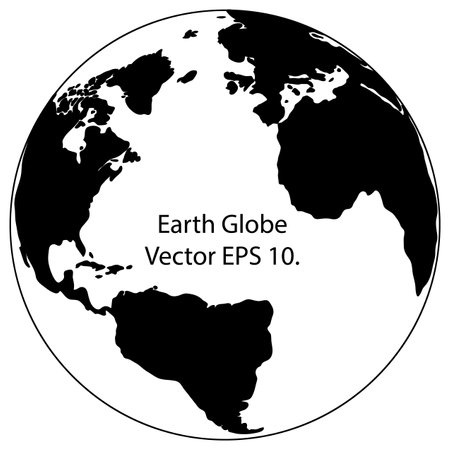 Globe Vector Line Illustrator, EPS 10 のイラスト素材