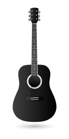 Classic Guitar Vector Illustration, EPS 10 のイラスト素材