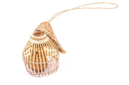 Bamboo Gift from Thailand isolated on the white background.の写真素材