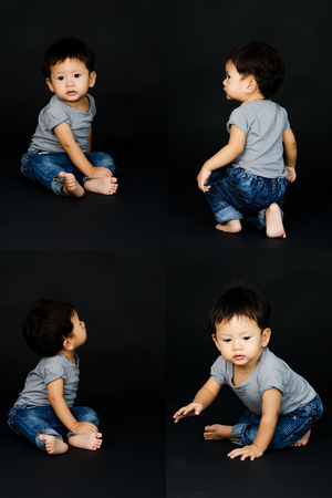 Little Baby Boy Isolated.の写真素材