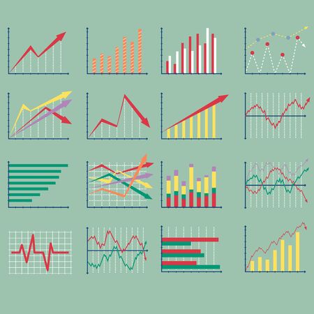 Finance Graph Graphic, Vector Illustration EPS 10.のイラスト素材