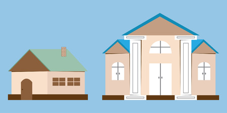 Cartoon house and home, Vector Illustration EPS 10.のイラスト素材