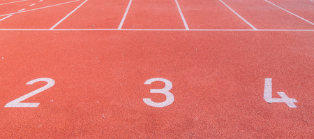 Running track numbers.の写真素材