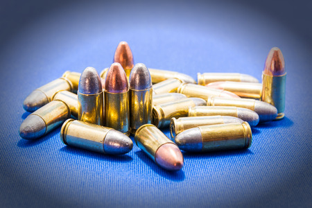 Gun and Golden Bullets.の写真素材