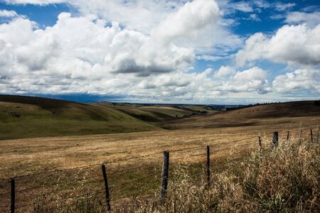 A beautiful field in Grampian.の写真素材