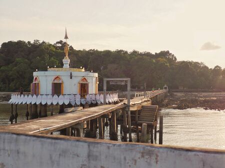 No fishing area sign at Koh Phayam Island,Ranong,Thailandの素材