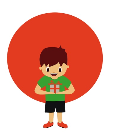 Baby and gift.Concept for someone that special.のイラスト素材
