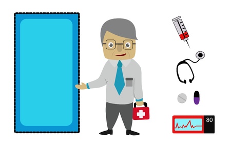 Doctor and medical icon,set of  Doctor のイラスト素材