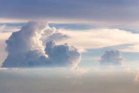 Amazing cloud with light of sunset