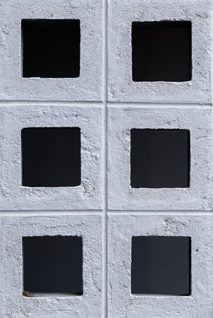 Brick wall with square patternの写真素材
