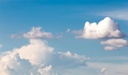 clouds in the blue skyの写真素材