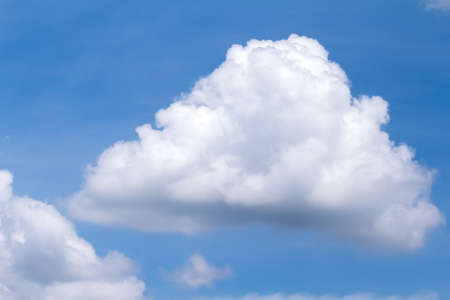 blue sky background with white cloudsの写真素材