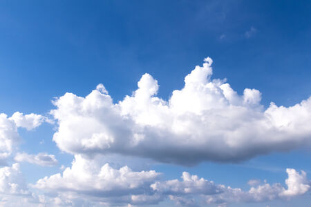 blue sky with cloudの写真素材