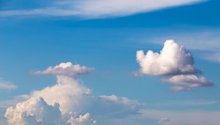 clouds in the blue skyの写真素材