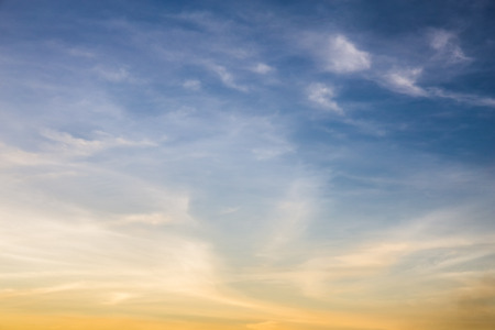 Sky background on sunsetの写真素材
