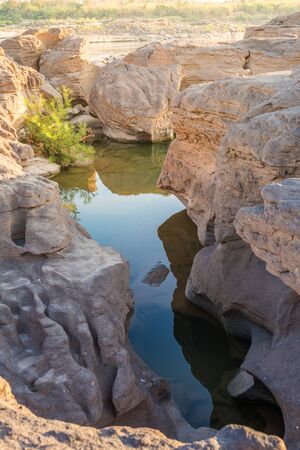 pool at Sam Phan Bok in Thailandの写真素材
