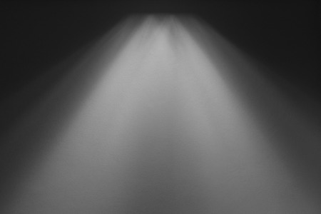 light on the white wallの写真素材