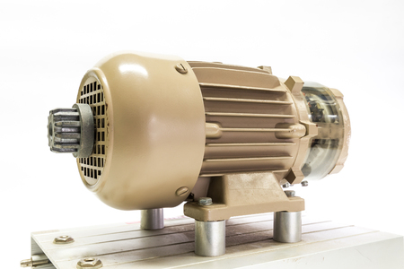 dC motor, machine isolated on the white backgroundの写真素材