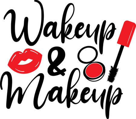 Wakeup & Makeupのイラスト素材