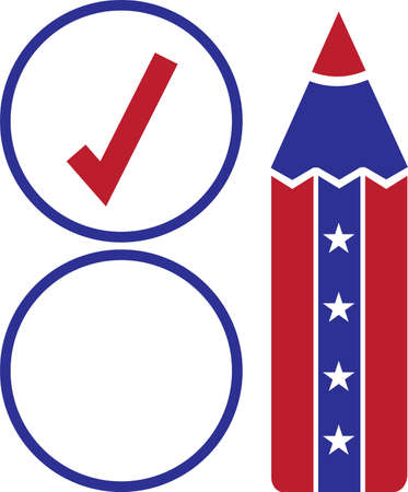 Pencil tick circleのイラスト素材